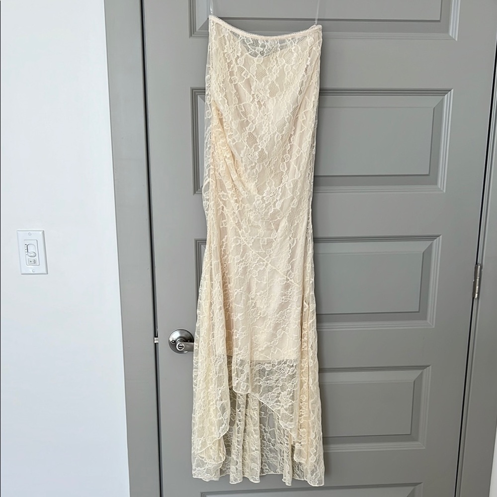 House of CB Therese Lace Floral Maxi Skirt